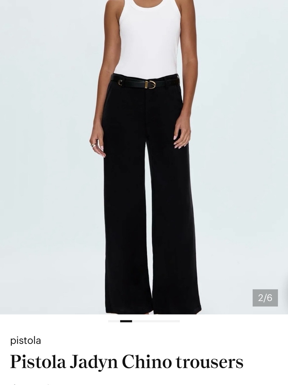 Pistola Jadyn Cotton wide leg trousers